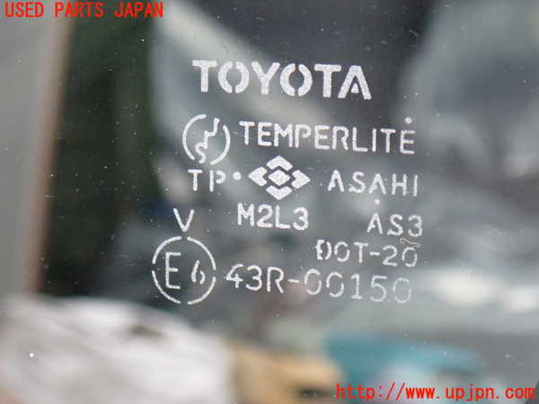 2UPJ-9241651382]ハイラックスサーフ(RZN185W)左クォーターガラス 中古 ASAHI M2L3 43R-00150_2