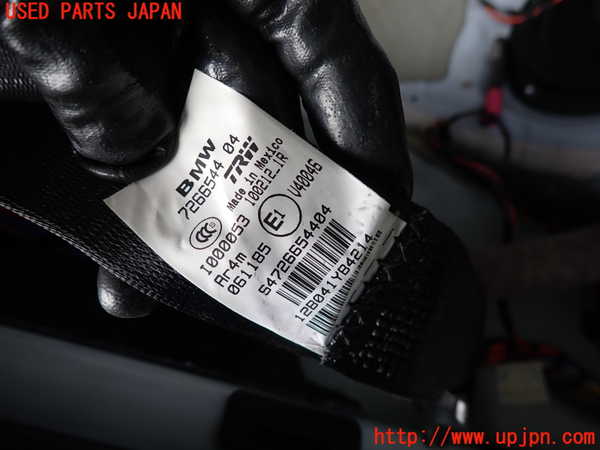 2UPJ-9241737155]BMW X3(WX20)F25 右2列目シートベルト 中古_2