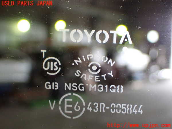 1UPJ-9241771380]アルファード(AGH30W)右クォーターガラス 中古(43R-005844 M31Q8)_2