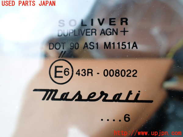 1UPJ-9241831195]マセラティ・グランスポーツ(MGS)フロントガラス SOLIVER M1151A 中古_3
