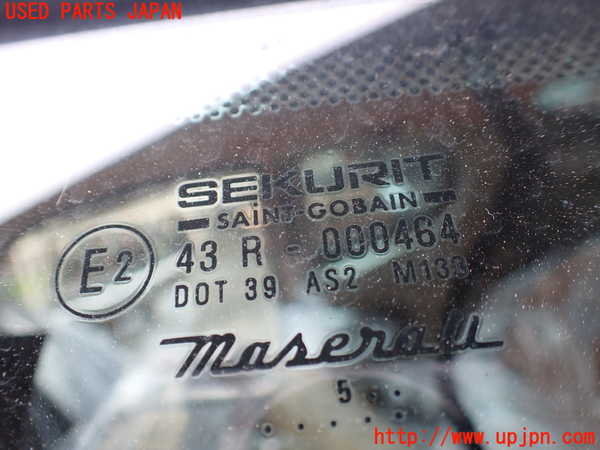1UPJ-9241831382]マセラティ・グランスポーツ(MGS)左クォーターガラス SEKURIT M133 中古_2