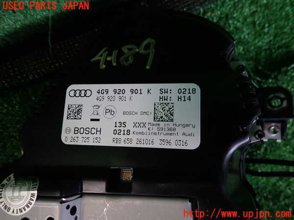 2UPJ-9241896170]アウディ・A6 オールロードクワトロ(4GCREB)スピードメーター 中古_3