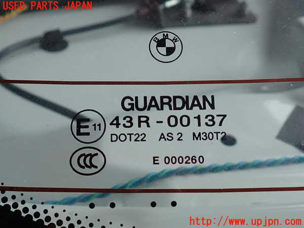 2UPJ-9241911560]BMW 135i クーペ E82(UC30)リアガラス 中古 GUARDIAN M30 43R-00137_2