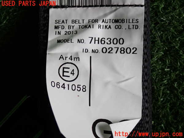 2UPJ-9241927135]レクサス・GS350(GRL10)真中2列目シートベルト 中古_3