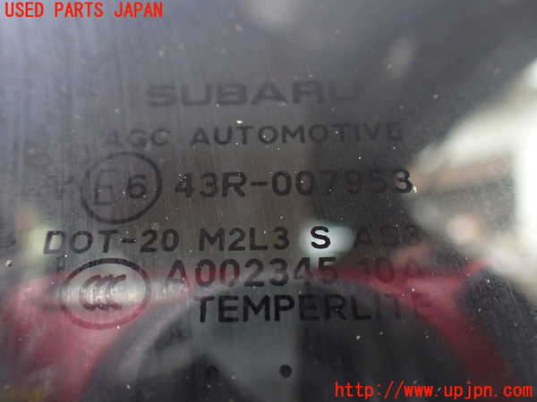 1UPJ-9242021382]クロストレック(GUE)左クォーターガラス 中古(43R-007953 M2L3)_3