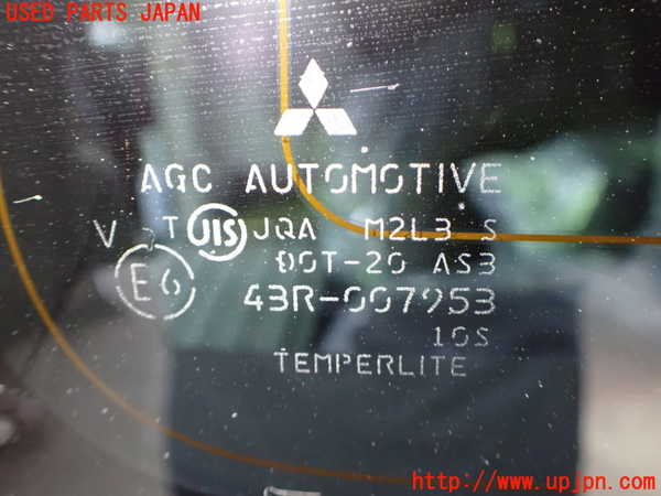 1UPJ-9242041380]デリカD：5(CV1W)右クォーターガラス AGC M2L3 中古_2