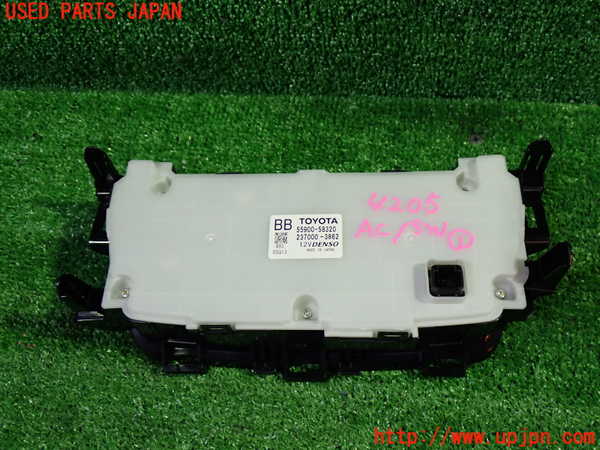 1UPJ-9242056066]ヴェルファイア(GGH25W)エアコンスイッチ1 中古_2