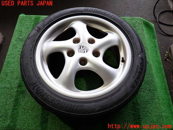 2UPJ-9242079036]ポルシェ・ボクスター(986K-)タイヤ　ホイール　1本① 205/50R17 中古_2