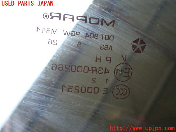 1UPJ-9242101582]ジープ・ラングラー アンリミテッド(JK36L)バックドアガラス リアゲートガラス MOPAR M514 中古_3