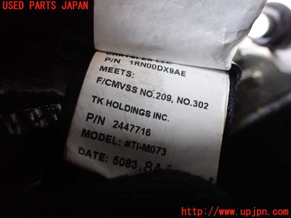 1UPJ-9242107155]ジープ・ラングラー アンリミテッド(JK36L)右2列目シートベルト 中古_3