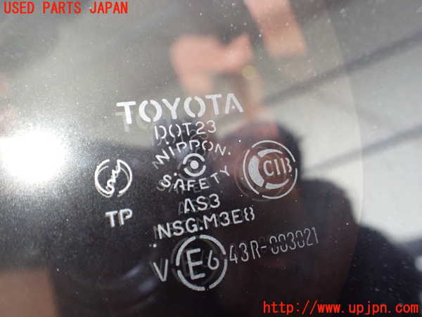 1UPJ-9242111382]ランクルプラド(RZJ95W)左クォーターガラス 中古(43R-003021 M3E8)_3