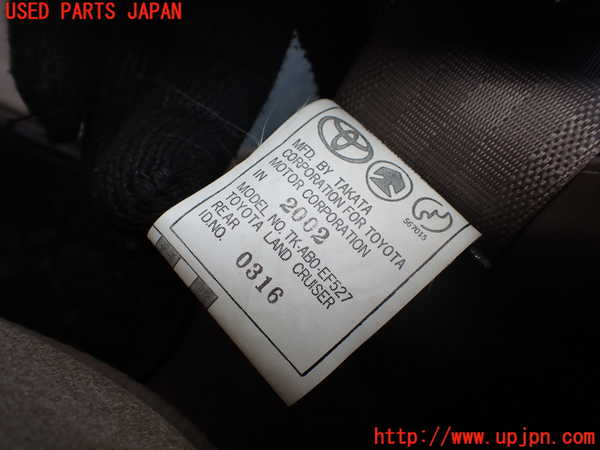 1UPJ-9242117155]ランクルプラド(RZJ95W)右2列目シートベルト 中古_2