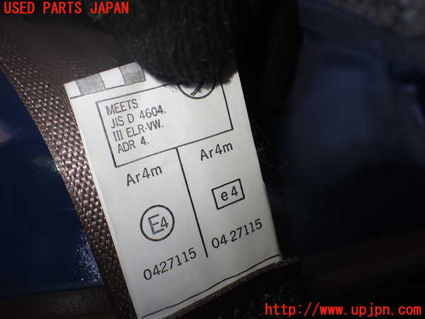 1UPJ-9242117185]ランクルプラド(RZJ95W)左2列目シートベルト 中古_3