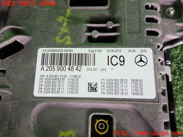 2UPJ-9242136170]ベンツ C200 4MATIC ステーションワゴン S205(205278C)スピードメーター 中古_3
