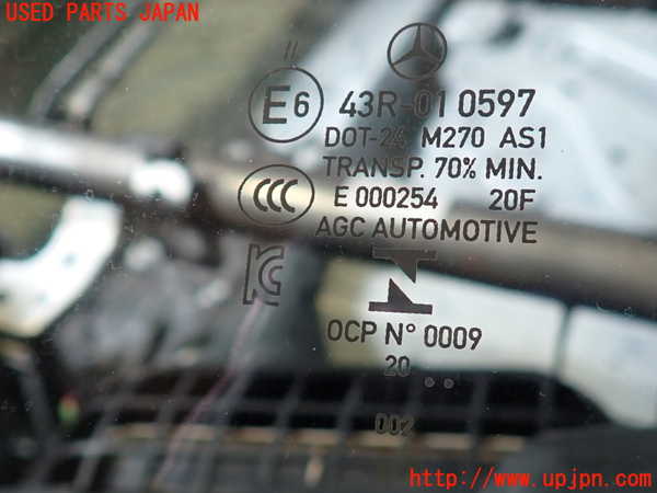 2UPJ-9242191195]ベンツ EQA250(243701C)H243系 フロントガラス 中古 (AGC AUTOMOTIVE 43R-010597 M270 )_4