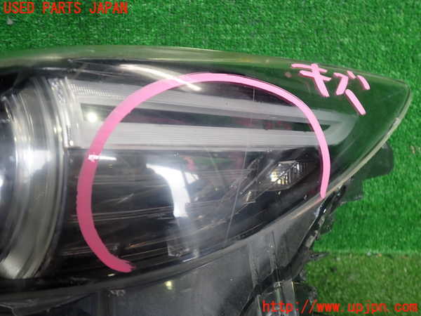 2UPJ-9242241132]CX-8(KG2P)左ヘッドライト LED ジャンク_2