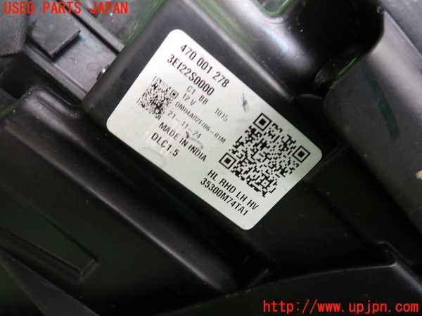 2UPJ-9242261132]フロンクス(WEB3S)左ヘッドライト LED 中古_4