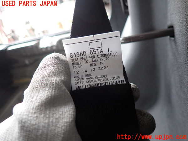 2UPJ-9242267185]フロンクス(WEB3S)左2列目シートベルト 中古_2