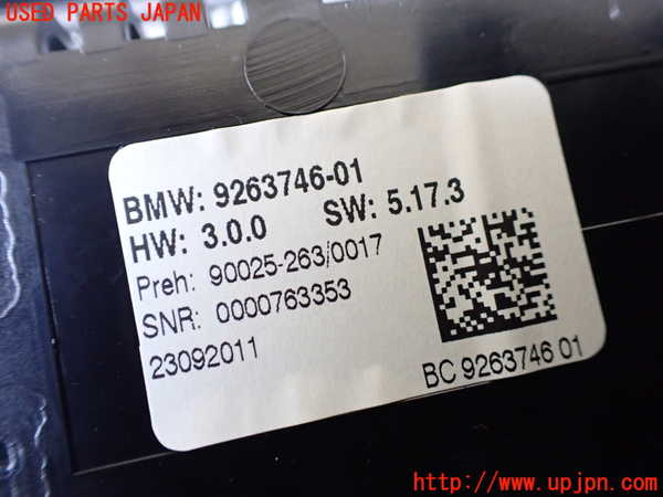 1UPJ-9242296066]BMW 523i(XG20 F10)エアコンスイッチ1 中古_4