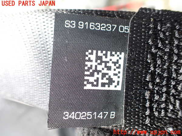 1UPJ-9242297155]BMW 523i(XG20 F10)右2列目シートベルト 中古_2