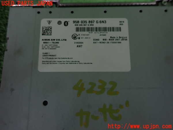 2UPJ-9242326589]ポルシェ・マカン ターボ(J1H3)カーナビゲーション HDD 中古_3