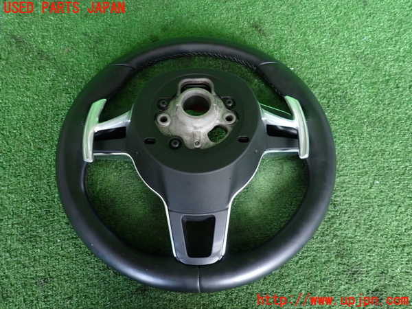 2UPJ-9242327855]ポルシェ・マカン ターボ(J1H3)ステアリングホイール 中古_4
