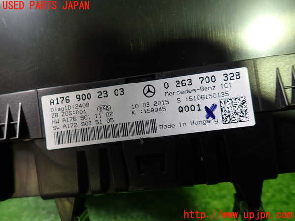 1UPJ-9242356170]ベンツ A180(176042)(W176系)スピードメーター 中古_2